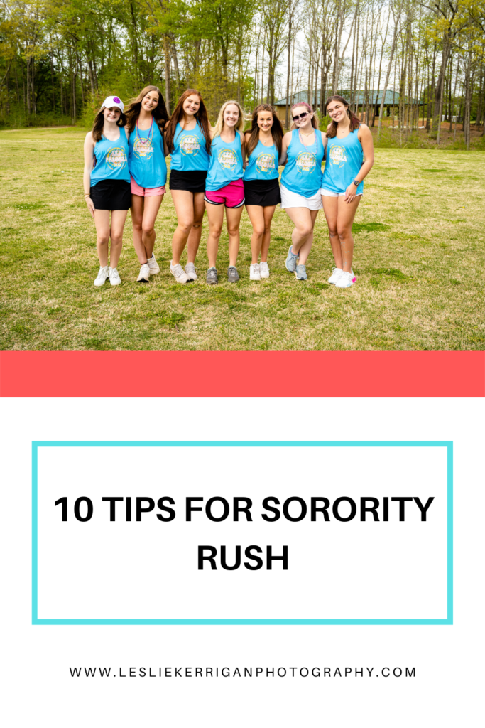 advice for rushing a sorority
